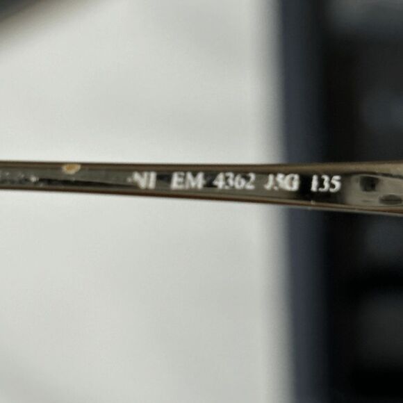 Emozioni Safilo Elasta EM4362 Gold Eyeglasses Frame Only Italy Nice Glasses - Picture 9 of 9